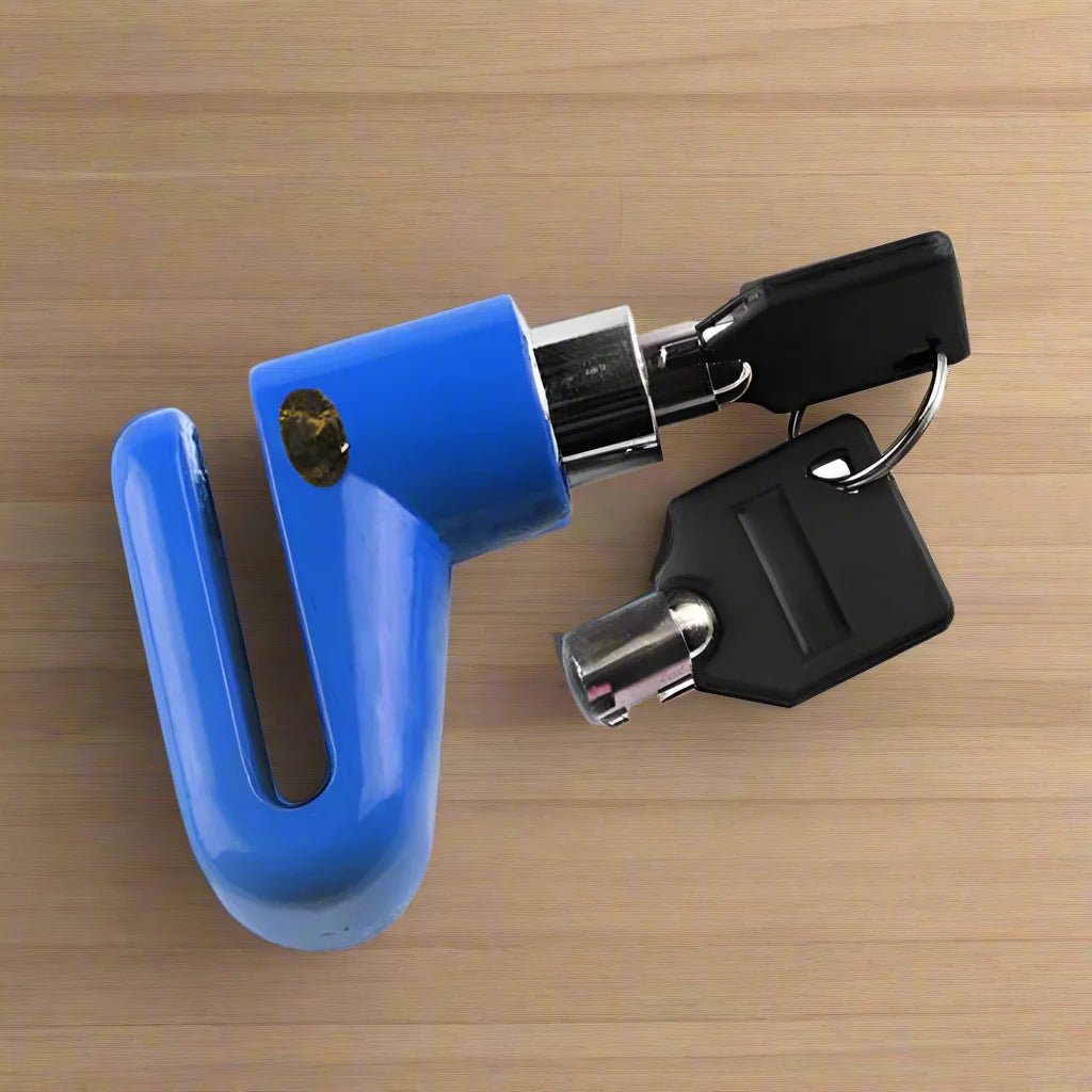 Antivol Pour Moto - MotorcycleAntiTheftLock™ - Bleu - Velo Sympa qc