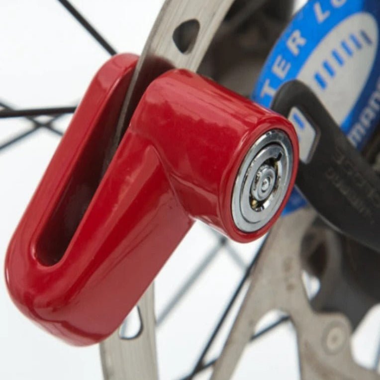 Antivol Pour Moto - MotorcycleAntiTheftLock™ - Rouge - Velo Sympa qc