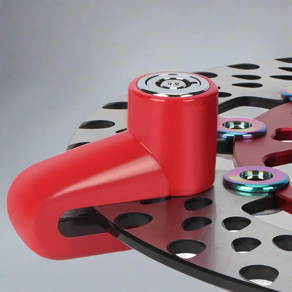 Antivol Pour Moto - MotorcycleAntiTheftLock™ - Rouge - Velo Sympa qc