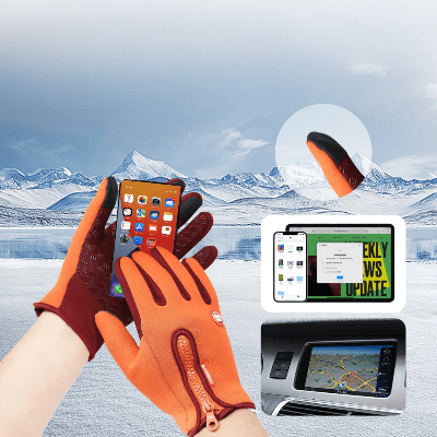 Gant Thermique - WinterCyclingGloves™ - Orange - Velo Sympa qc