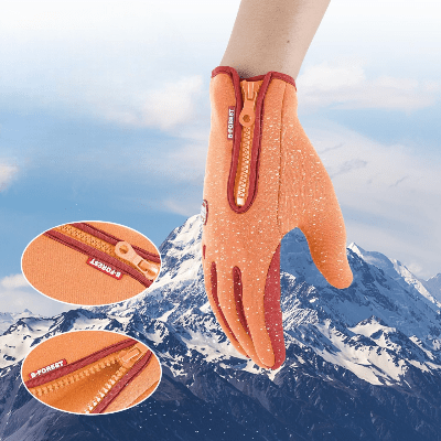 Gant Thermique - WinterCyclingGloves™ - Orange - Velo Sympa qc
