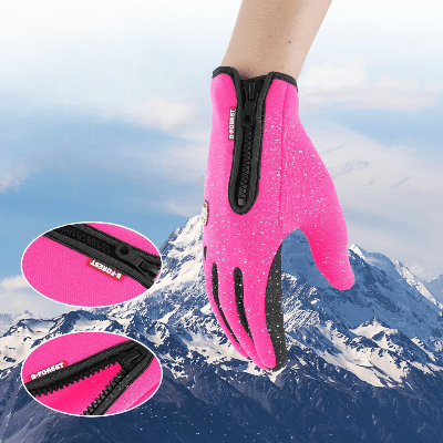 Gant Thermique - WinterCyclingGloves™ - Rose - Velo Sympa qc