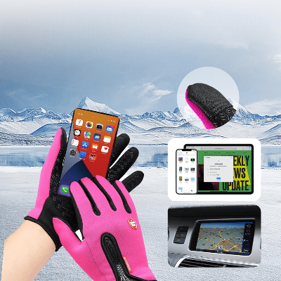 Gant Thermique - WinterCyclingGloves™ - Rose - Velo Sympa qc