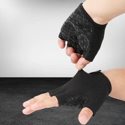 Gants Vélo - Anti - SlipCyclingGloves™ - Noir - Velo Sympa qc