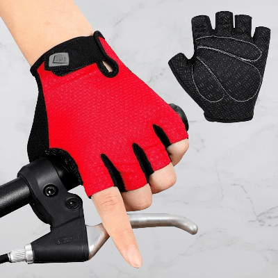 Gants Vélo - Anti - SlipCyclingGloves™ - Rouge - Velo Sympa qc