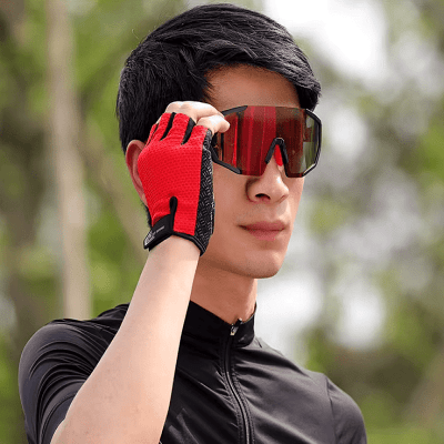 Gants Vélo - Anti - SlipCyclingGloves™ - Rouge - Velo Sympa qc