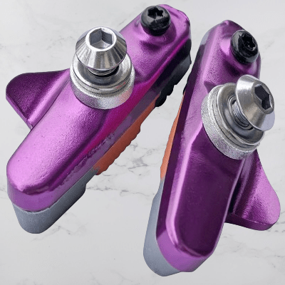Patin de Frein pour Vélo - BikeBrakeShoes™ - Mauve - Velo Sympa qc