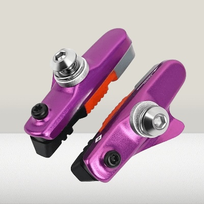 Patin de Frein pour Vélo - BikeBrakeShoes™ - Mauve - Velo Sympa qc