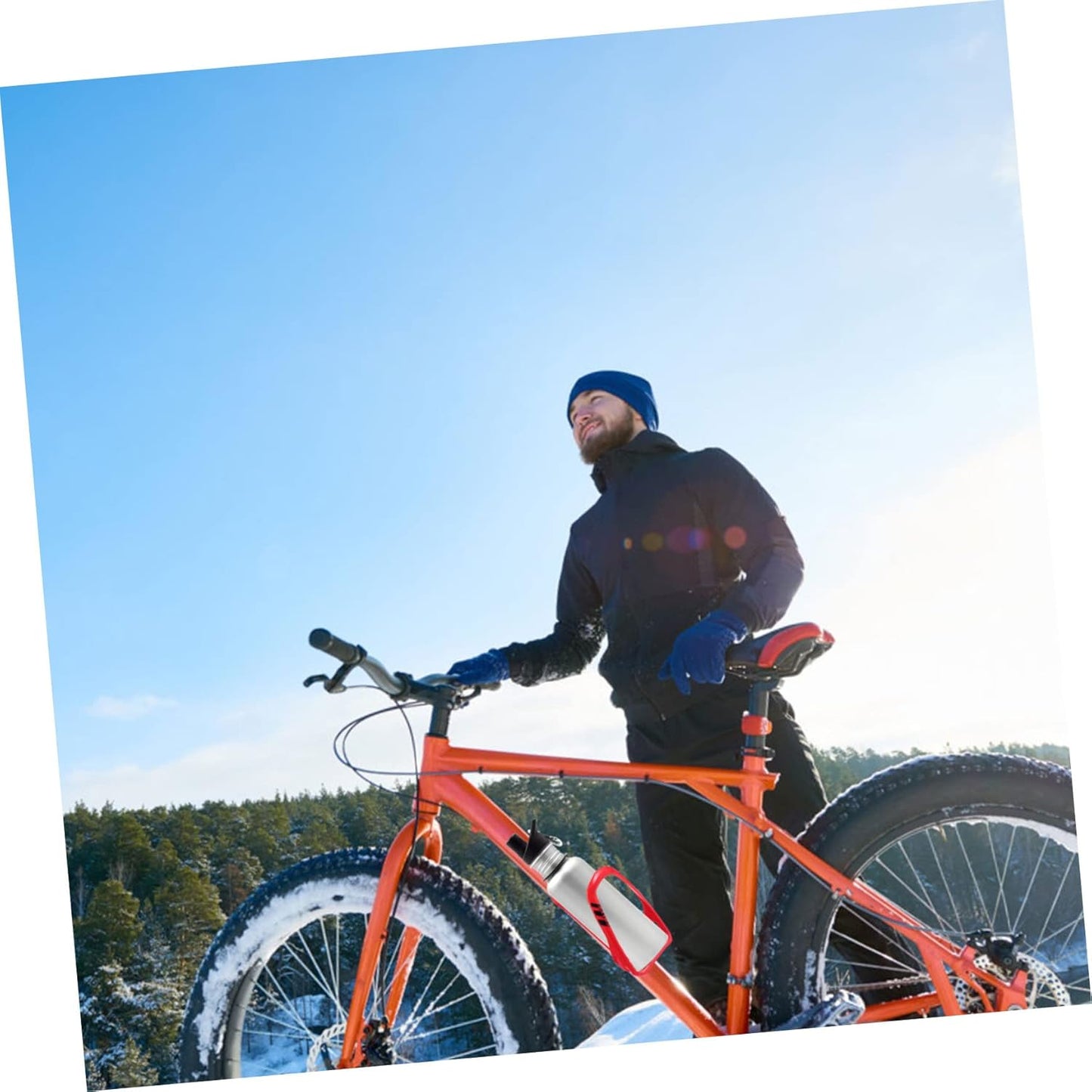 Porte Bidon Velo - BicycleBottleHolder™ - Rouge - Velo Sympa qc